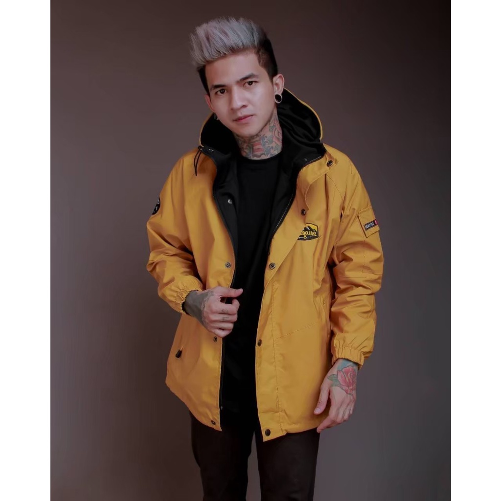 TERBARU JAKET COWOK PARASUT TASLAN PRIA WATERPROOF - HOODIE ANTI AIR OUTDOOR DISTRO KEREN MURAH TERBARU THE BOJIEL