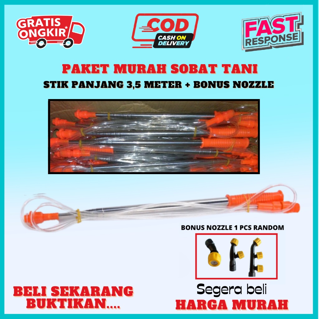 Stik sprayer elektrik panjang stik sprayer teleskopik 3.5meter Stik sprayer antena elektrik stik sem