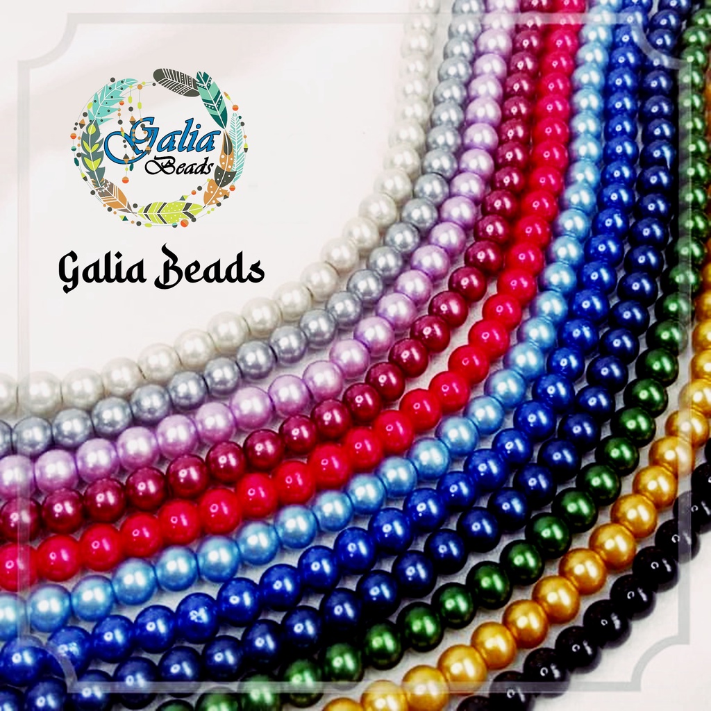 Mutiara Sintetis Premium/Mutiara Payet/Ukuran 4mm/6mm/8mm Grade A