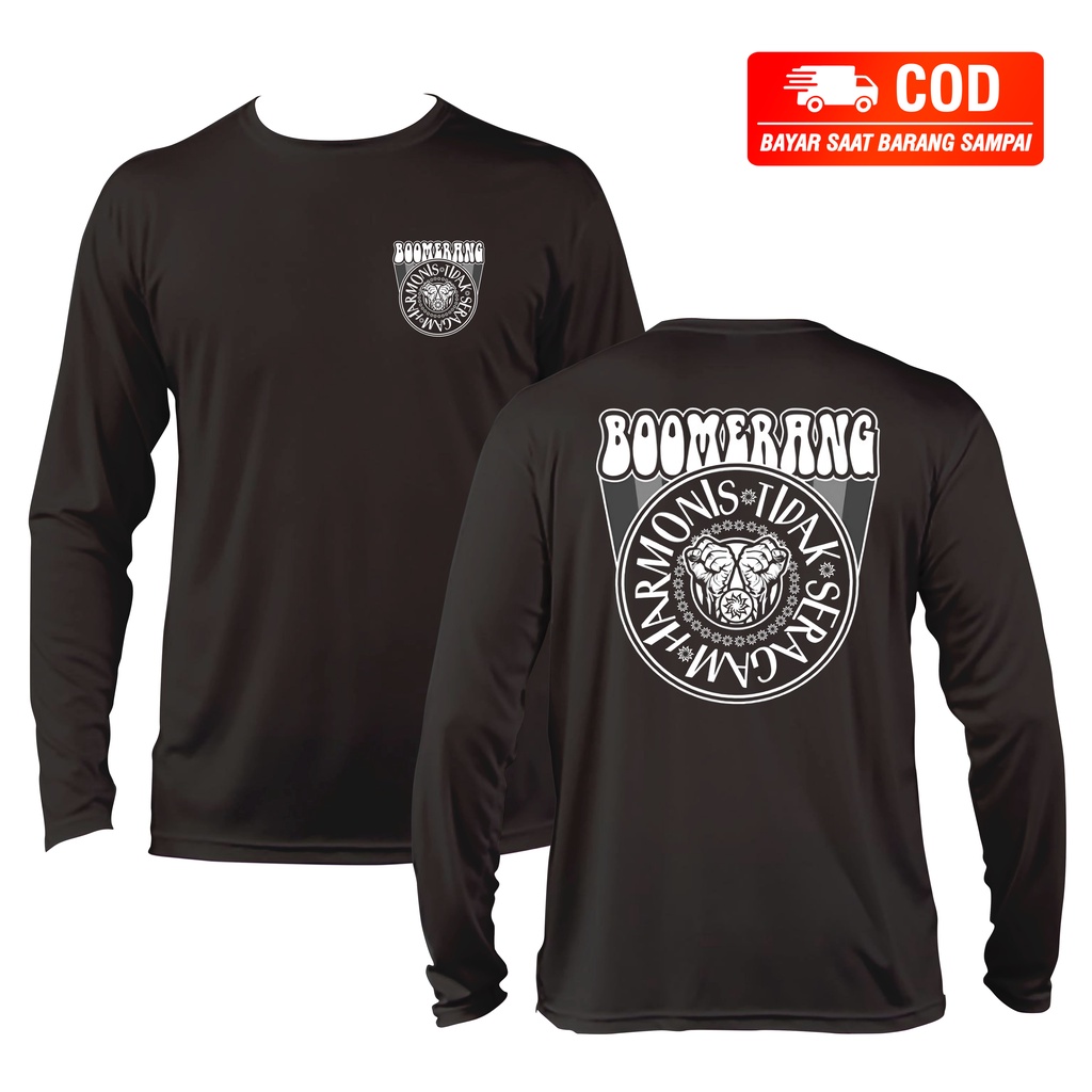 KAOS PANJANG BAND BOOMERANG ORIGINAL DISTRO - KAOS PANJANG/PENDEK BOOMERANG DISTRO