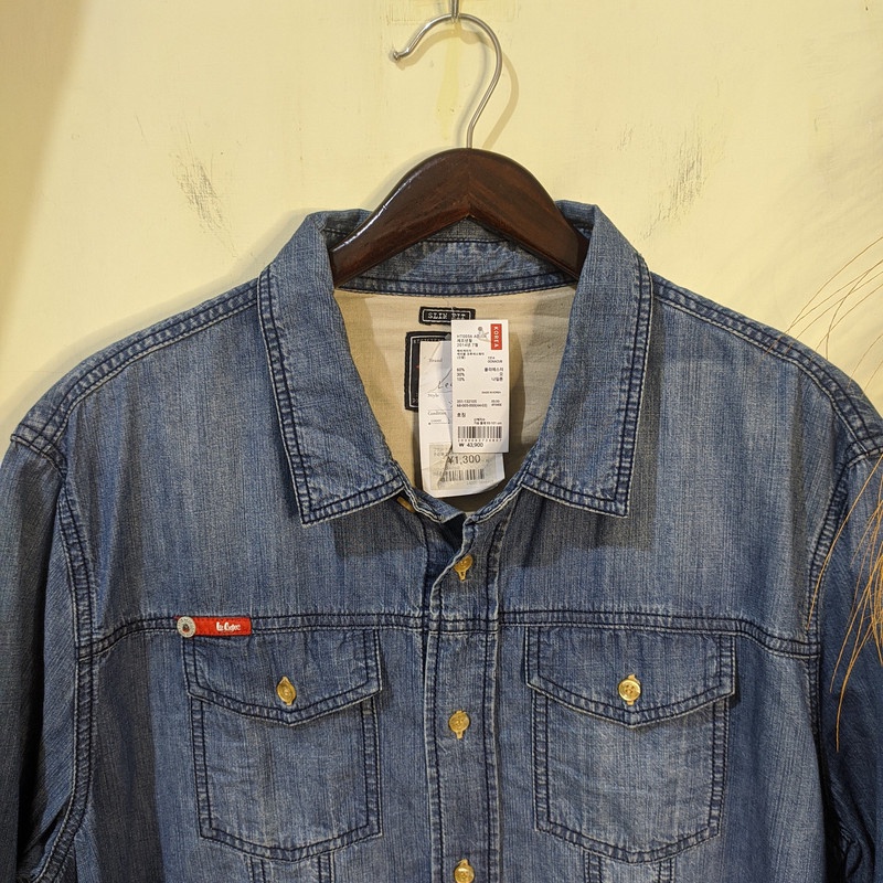 [Baru] Lee Cooper Kemeja Jeans Denim L  Second Preloved Bekas