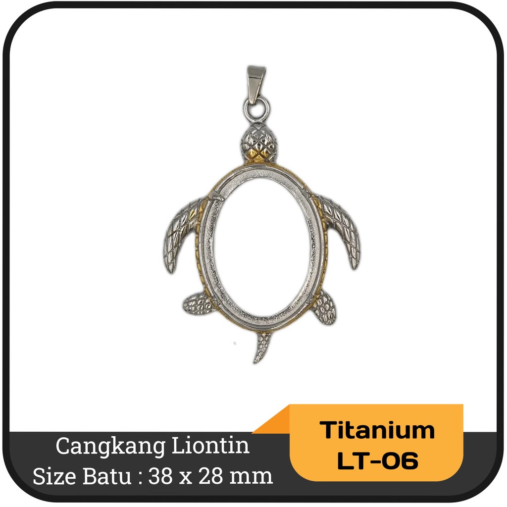 Rangka liontin batu titanium (Stainless stell)