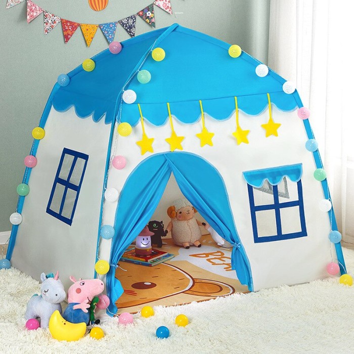 TENDA ANAK ANAK CAMPING MOTIF POLOS KEMAH KEMAHAN ANAK CAMPING