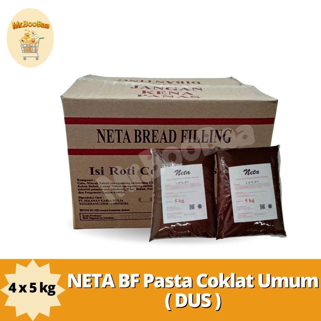 

NETA Bread Filling Pasta Selai Coklat DUS Isi @4x5kg