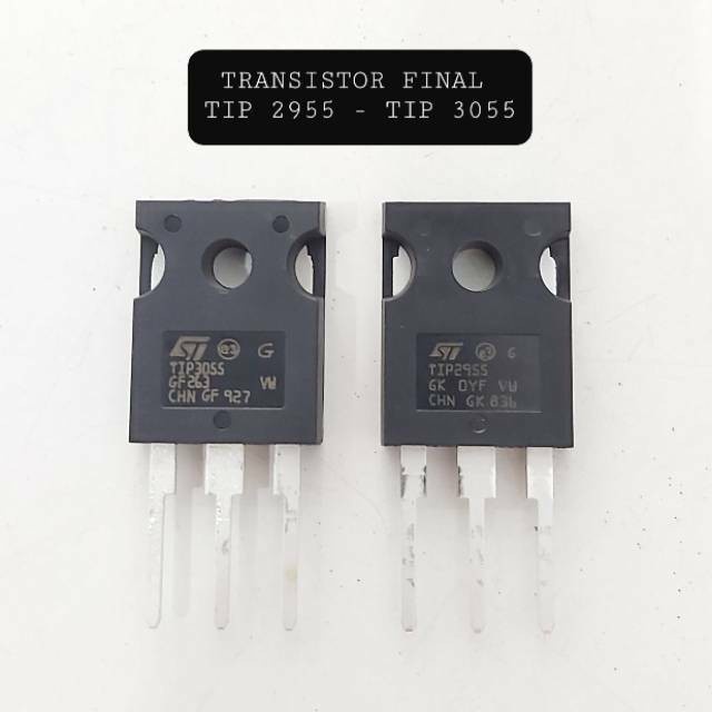 TIP 2955-3055 Transistor TR TIP PNP NPN 2955 3055 TIP2955 3055 Genuine ST