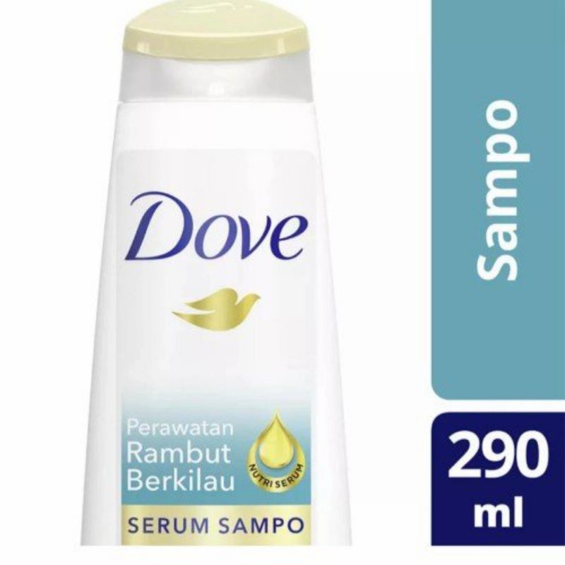 Dove Perawatan Rambut Berkilau Serum Shampo 290ml