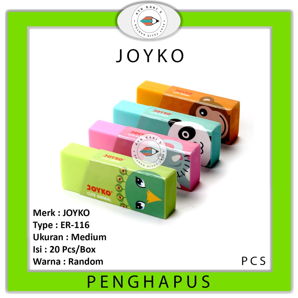 

JOYKO - Eraser Cute Animal ER-116 - PCS