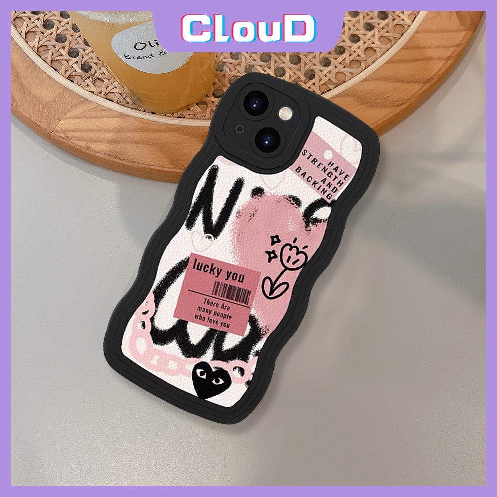 Redmi Note8 11 11s 9s 11Pro+10 9Pro Note 9 10s 10Pro PO CO M3 X3 NFC Pro Redmi 9T 10C A1 10A 9A 9C 10 9 A1+Mi 11T Pro Comme des Garcons Graffiti Wavy Edge Love Soft Case Hati