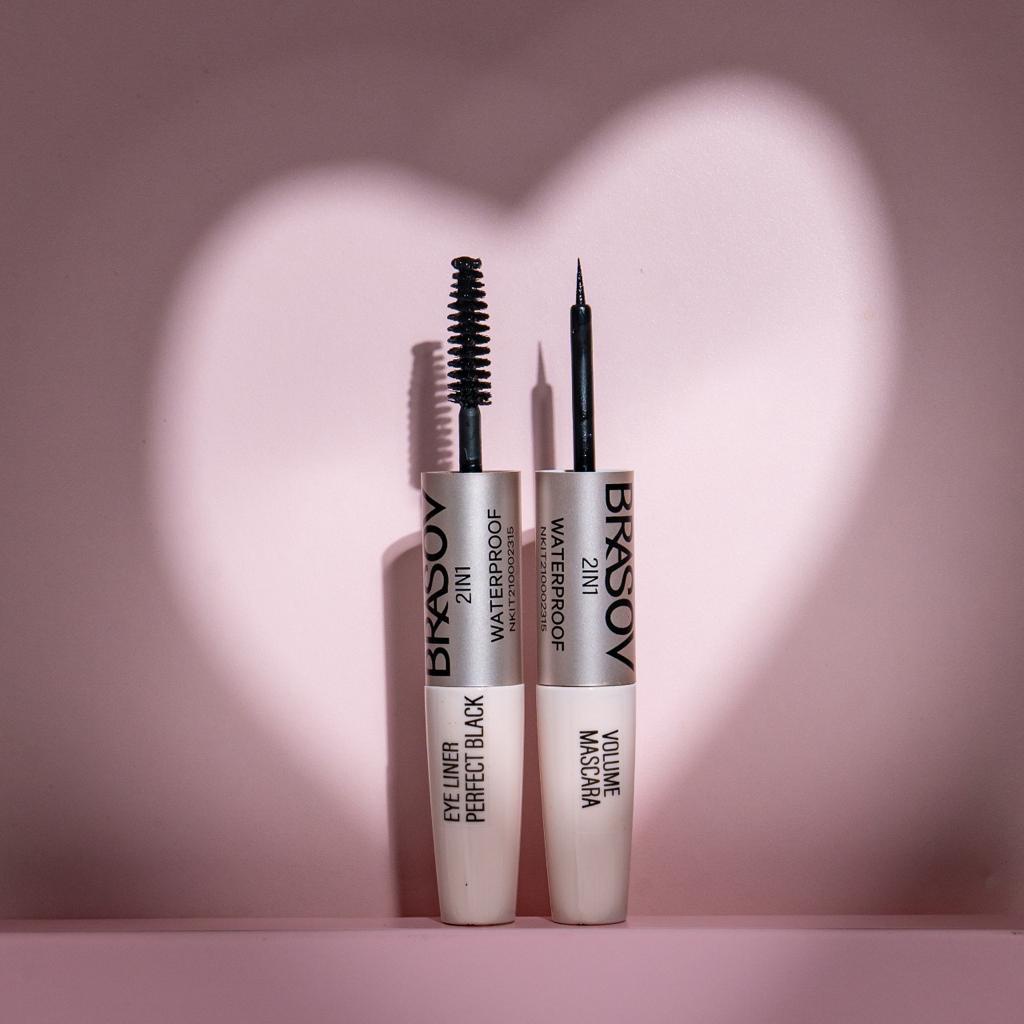 ❤ MEMEY ❤ BRASOV 2 IN 1 Mascara + Eyeliner Waterproof