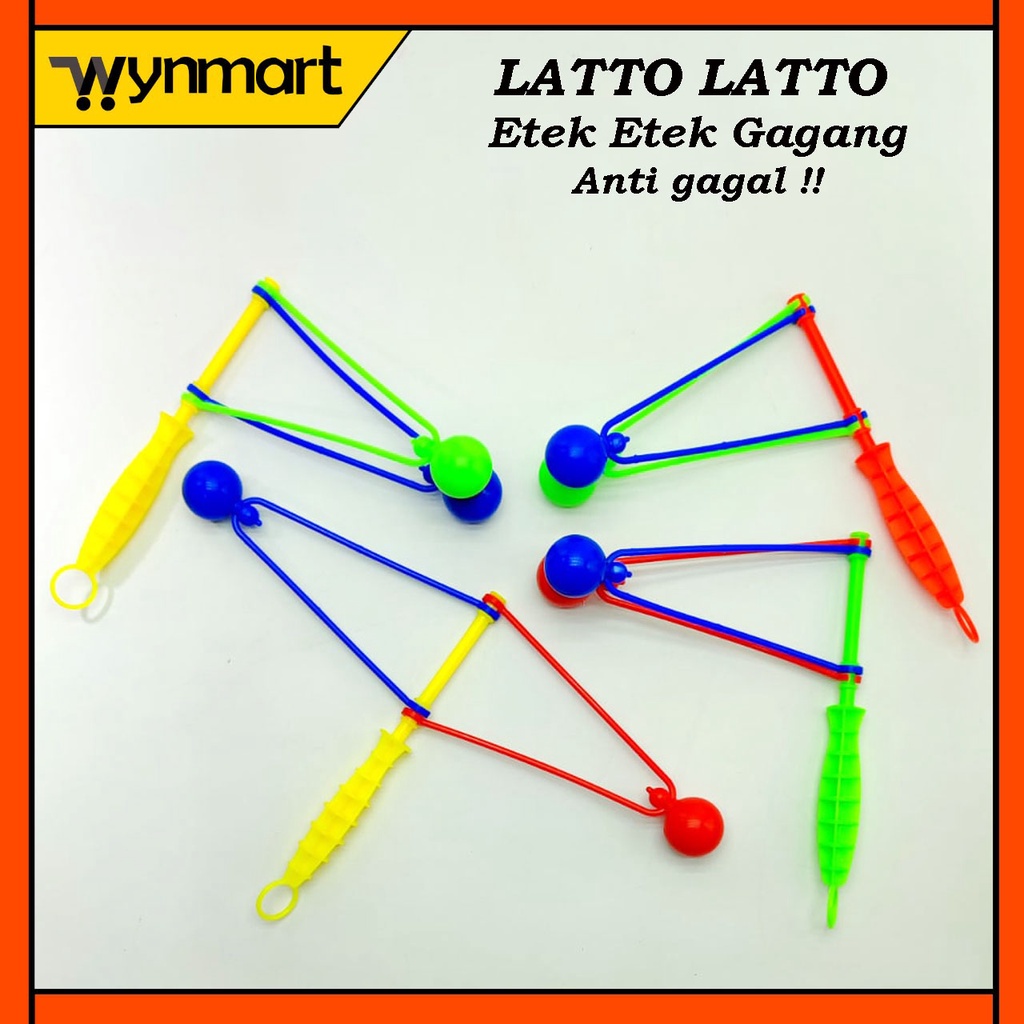 Mainan jadul latto latto Gagang / etek etek anti gagal