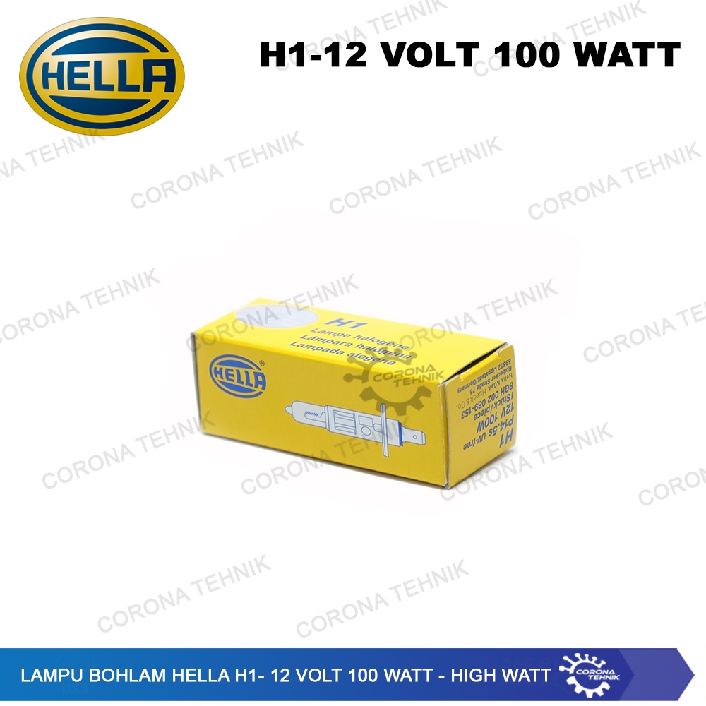 High Watt - Lampu Bohlam Hella H1 - 12 Volt 100 Watt