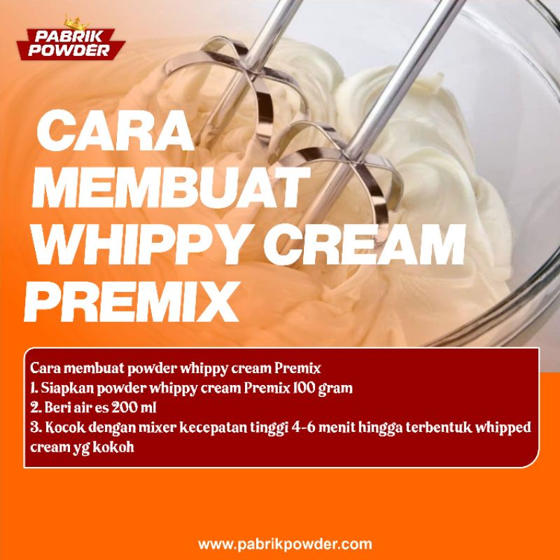 Premium Whippy Cream Powder Premix 250 gram