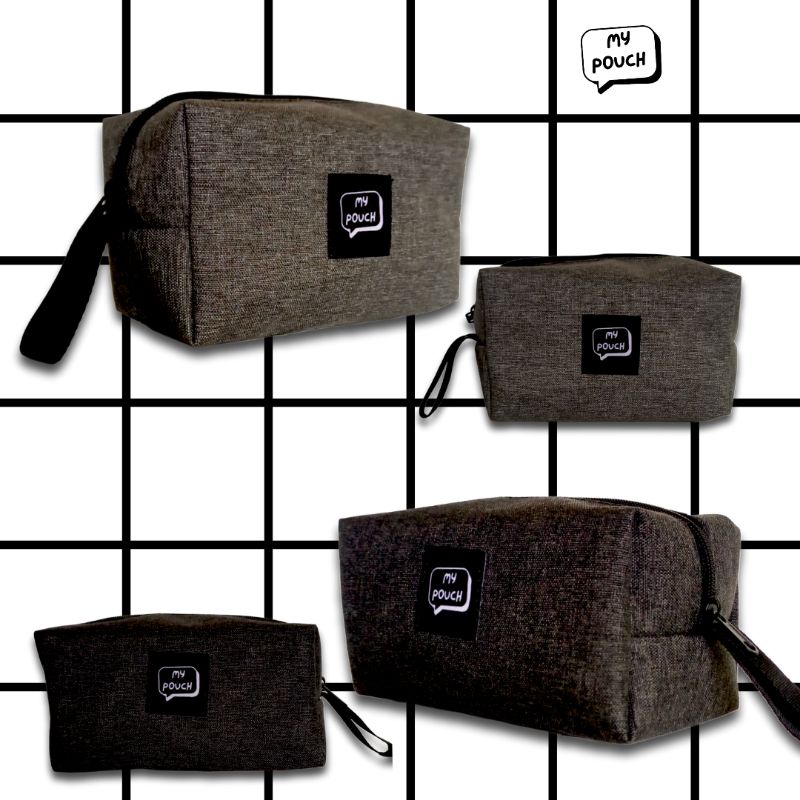 [My pouch] Pouch Makeup besar - Tas Traveling - Dompet Wanita Pria -Tas Pria Wanita
