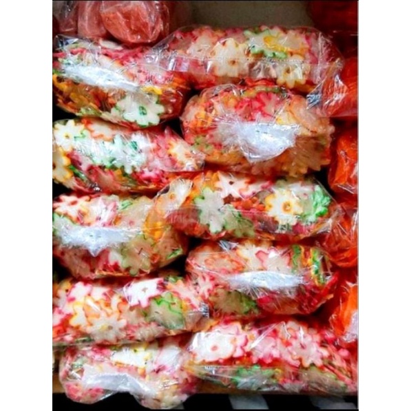 

Kerupuk Bawang warna kemasan 500gr