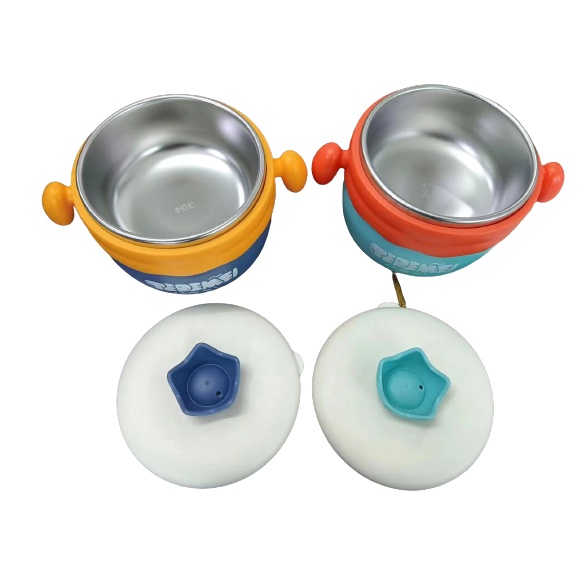 Baby Bowl Set Stainless Tedemei / Mangkok Makan Tedemei Stainless 304 (6129)