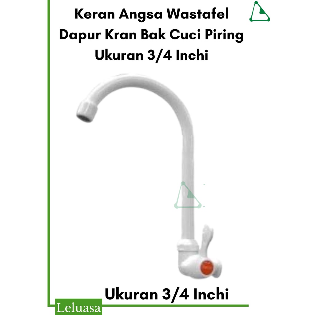 Keran Angsa Wastafel Dapur Kran Bak Cuci Piring Ukuran 3/4 Inchi