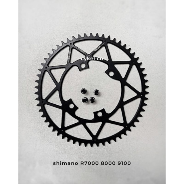 pass quest chainring 4 bolt BCD 110 narrow wide shimano R7000 R8000 R9100 chain ring 4 bolts