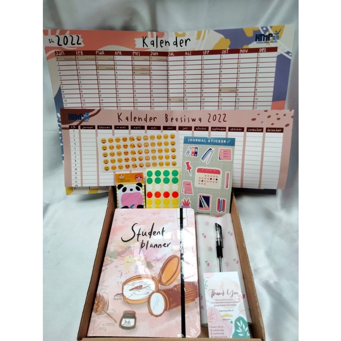 

((((()paling dicari] Student planner + free gift 1 box extra bonus