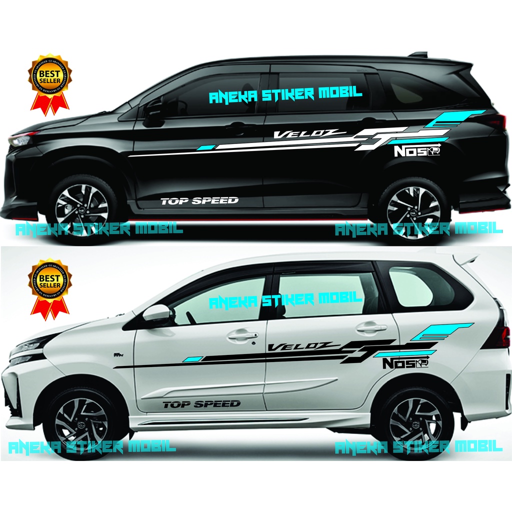 Stiker Mobil Veloz Aksesoris Stiker Mobil Avanza Veloz Stiker Cutting Toyota Avanza Veloz Terbaru