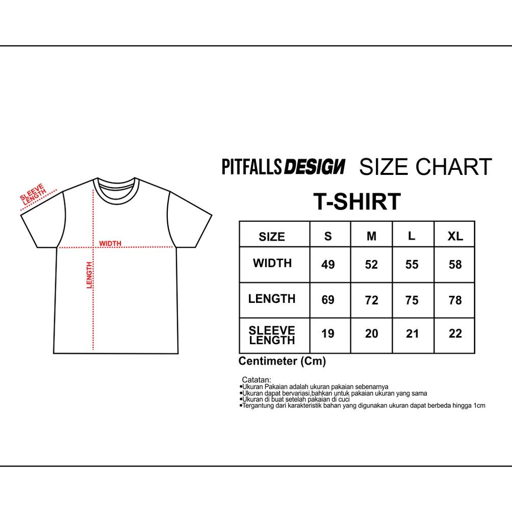 Model baru - Tshirt Pitfalls Design  Terror Black ~