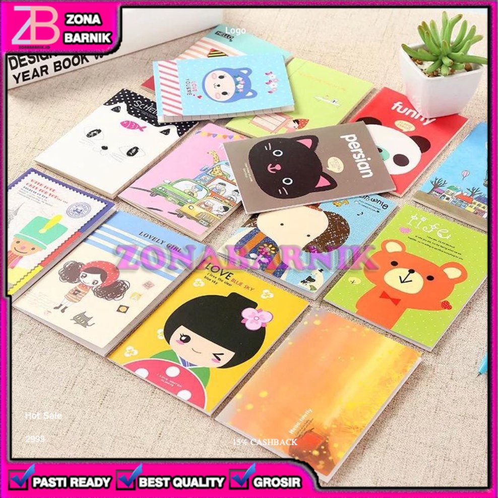 

[ZB] NOTE BUKU TULIS MINI KARAKTER CARTOON KARTUN CATATAN MEMO PAD