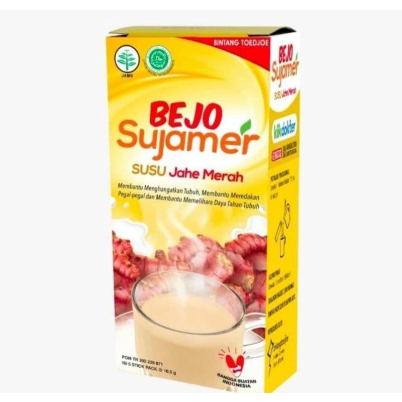 

Bejo Sujamer ( susu jahe merah isi 5 sachet 10,5 gr