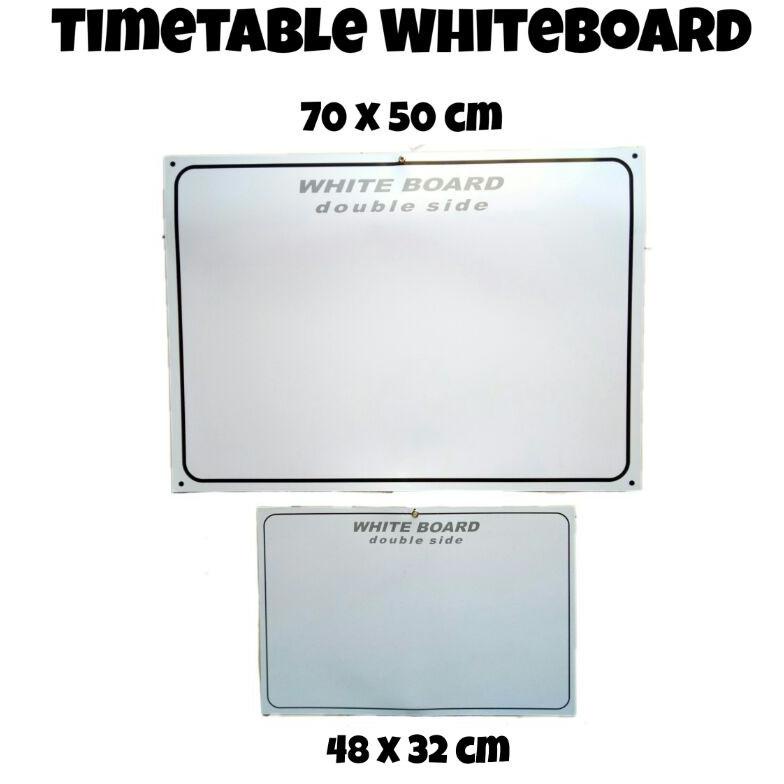 

[Produk 3333] TIME TABLE WHITEBOARD 2 SISI 48 X 32 CM 33