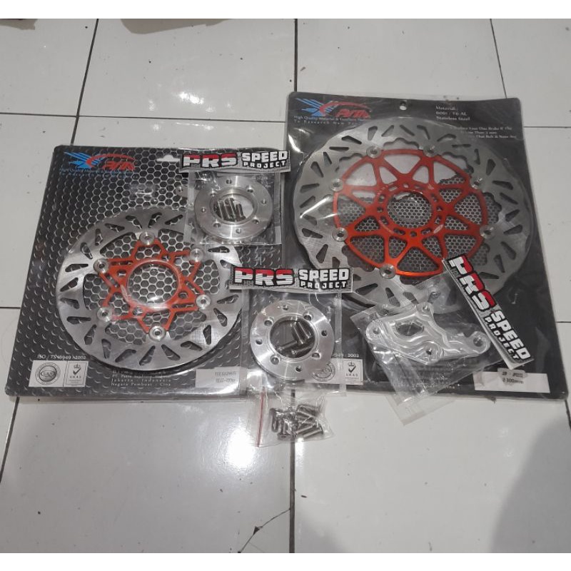 pesanan paket pengereman satria 2tak psm orange vnd adaptor braket baut klam