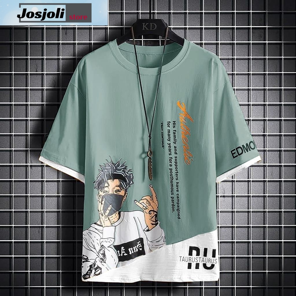 JOSJOLI_STORE/Baju Oblong Taurus/Pakaian Pria Dewasa Lengan Pendek/M L XL