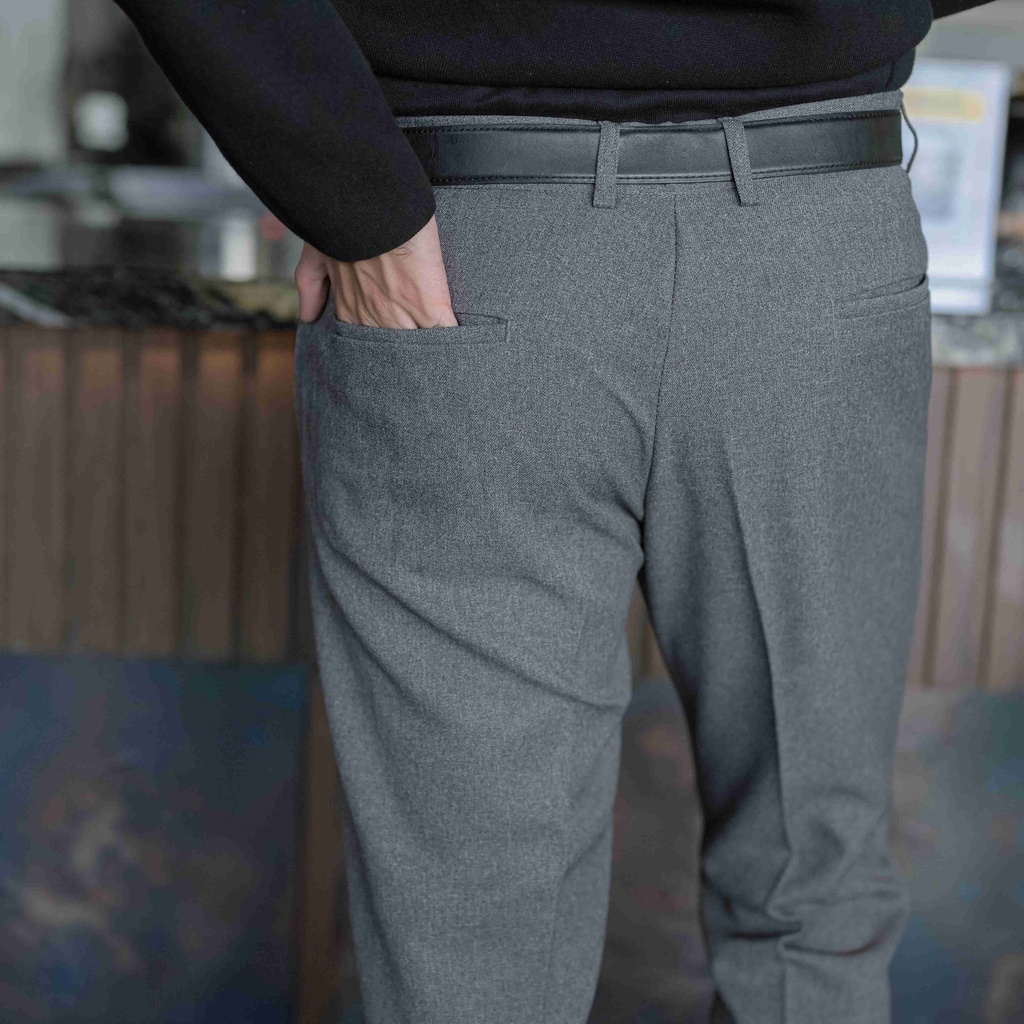 ZUITER - Light Grey Basic Pants | Celana Bahan kerja pria
