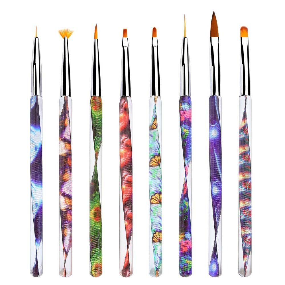 Mxbeauty Kuas Cat Nail Art Kawat Tarik Profesional Alat Kecantikan Kuas Gambar Kuku Manicure UV Gel Extension UV Gel Nail Art Brush