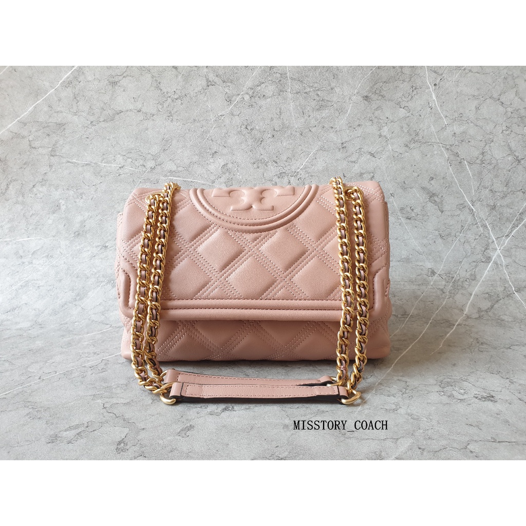 TAS BRANDED TORY BURCH SOFT FLEMING PINK MOON 27