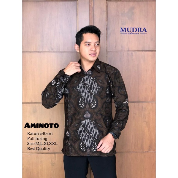 kemeja panjang batik pria by Mudra