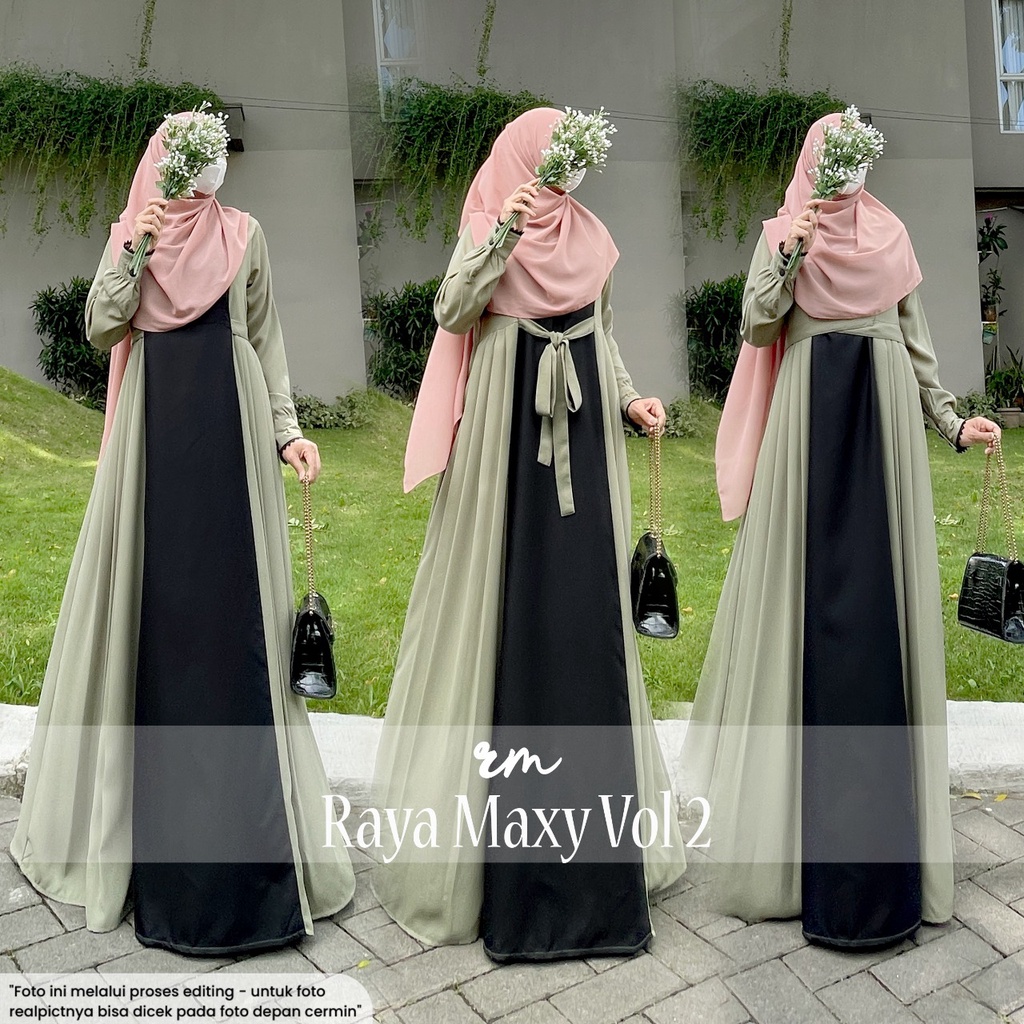 𝐑𝐞𝐚𝐝𝐲 𝐒𝐭𝐨𝐤 Raya Maxy Vol 2 by Ratu Mulabees | Gamis Couple | Gamis Couple Pasangan | Dress Couple | 