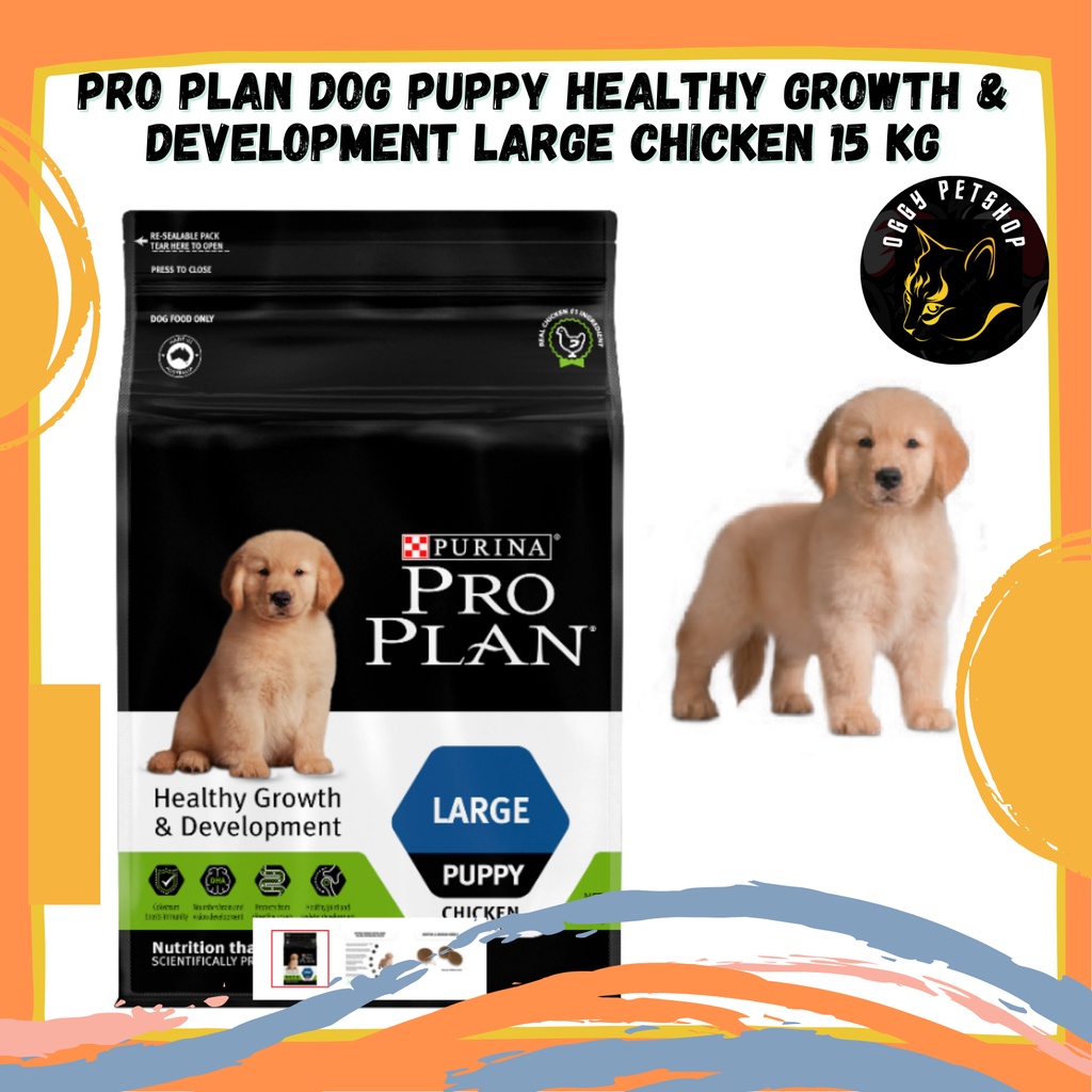 PRO PLAN Dog Puppy Healthy Growth &amp; Development Large Chicken 15 Kg PROPLAN