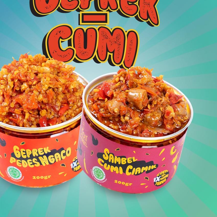 

➣ Eat Sambel - Sambel Geprek + Sambel Cumi Ciamik / Sambal Rumahan / Sambal Enak ❉