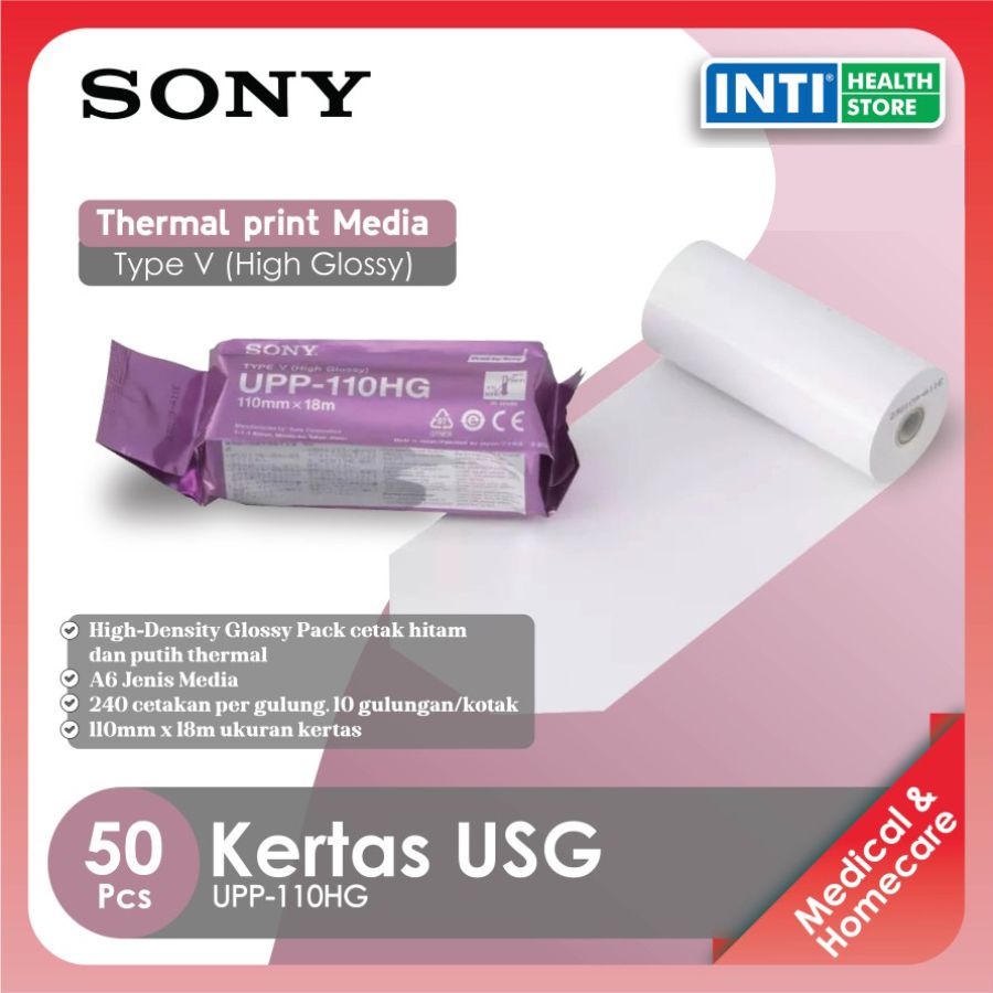 Sony | USG Paper Type V UPP-110HG | Kertas Thermal Print USG Paper