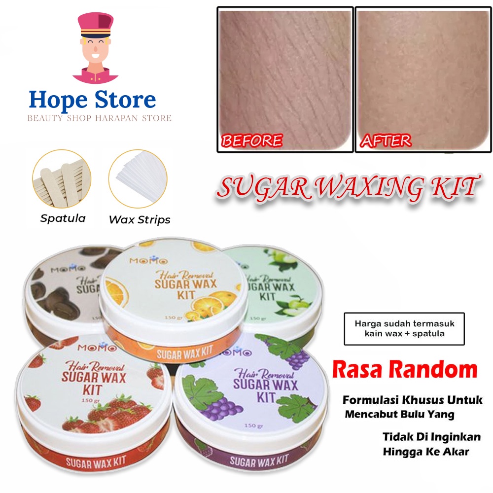 HOPE STORE - SUGAR WAX WAXING KIT / PENGHILANG BULU RAMBUT KETIAK KAKI TANGAN PERMANEN RANDOM