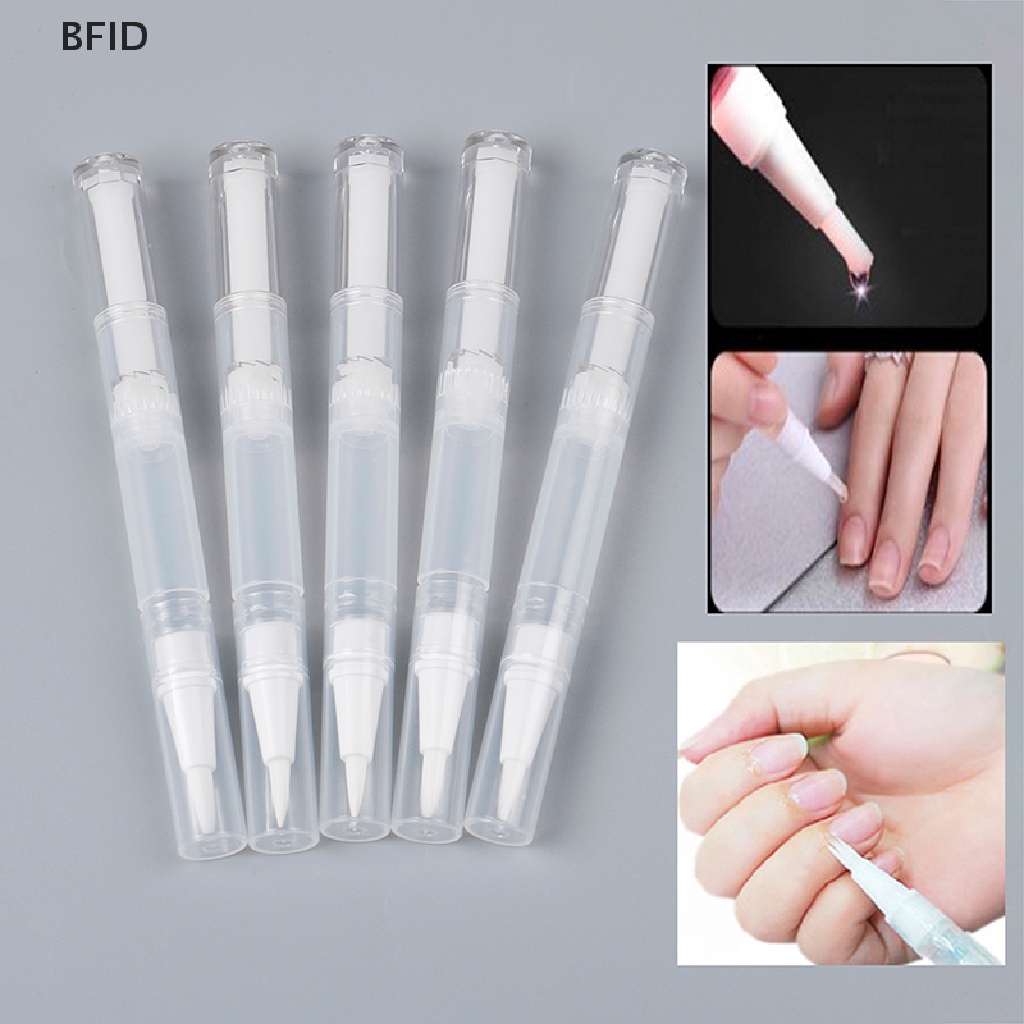 [BFID] 5pcs 3ml Travel Pen Twist Kosong Dengan Kuas Wadah Kosmetik Minyak Kuku Lip Balm [ID]