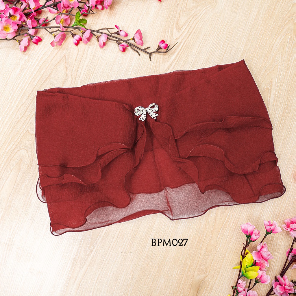 [PRODUCT BARU] BOLERO MAROON WANITA AKSESORIS PESTA BPM027