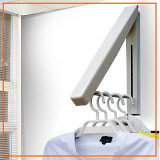Sgmshop Gantungan Baju Indoor (dilengkapi baut, bisa dilipat saat gak dipakai)
