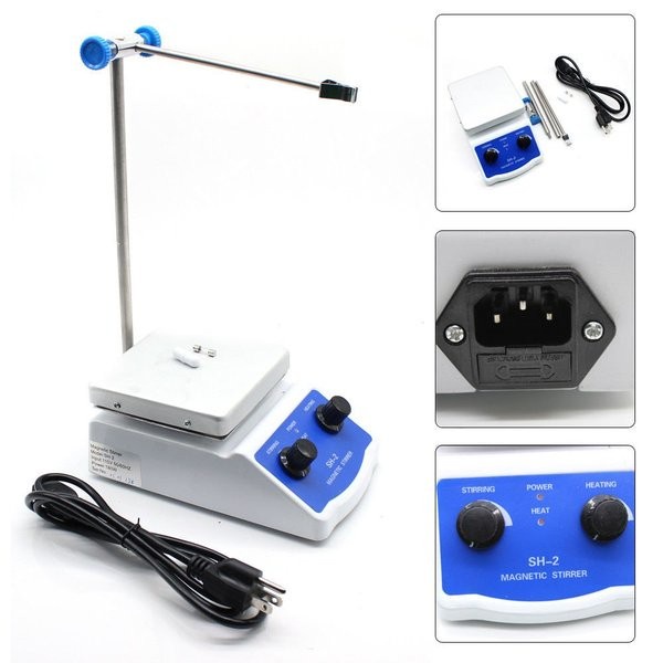 Magnetic Stirrer Hotplate Stirer SH2 Mesin Pemutar Laboratorium SH-2