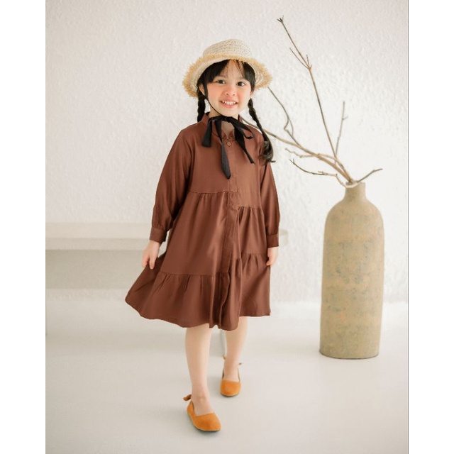 WESLINA DRESS | Dress Anak Perempuan | Dress Tunik Anak | Baju Anak Perempuan | Dress Katun Rayon Anak