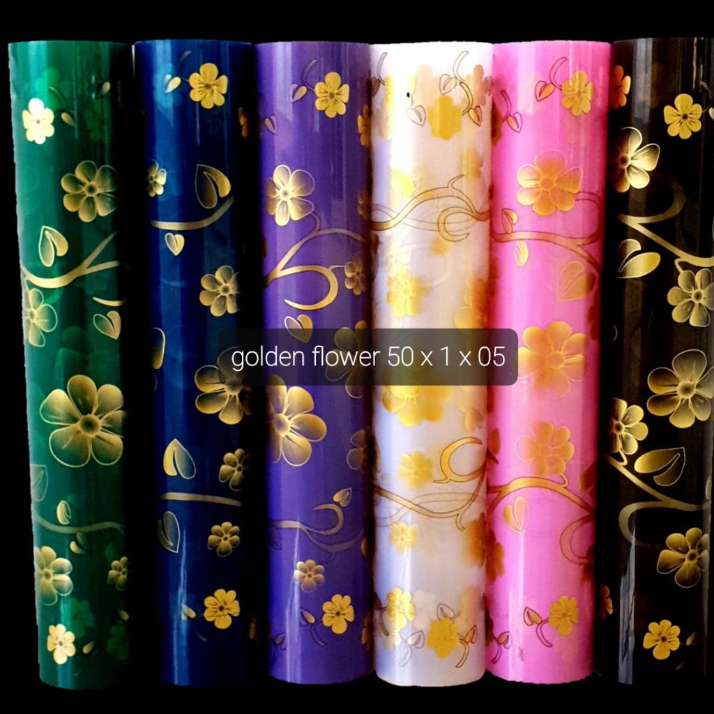 Fiber Pagar Motif Golden Flower