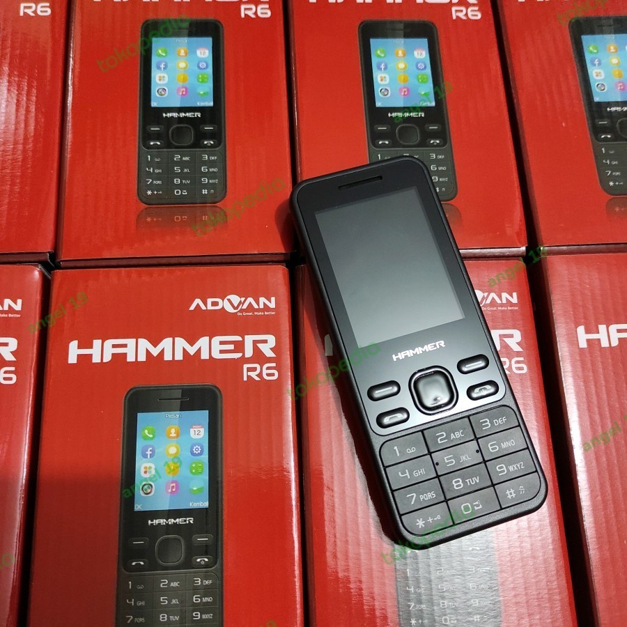 ADVAN HAMMER R6 Feature Phone CandyBar HP Murah Garansi Resmii