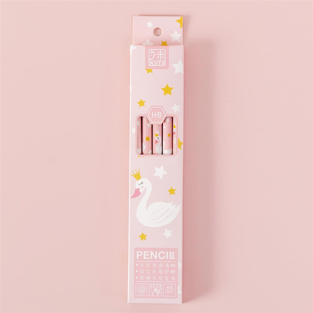 [MTOYS] 6PCS / SET PENSIL TULIS MOTIF + PENGHAPUS / PENSIL SET LUCU - JT0007