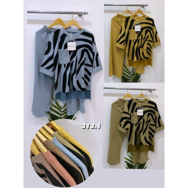 One set KUYIFEI 313.1//Setelan rajut premium//Set KUYIFEI//Baju setelan//KUYIFEI//Setcel rajut