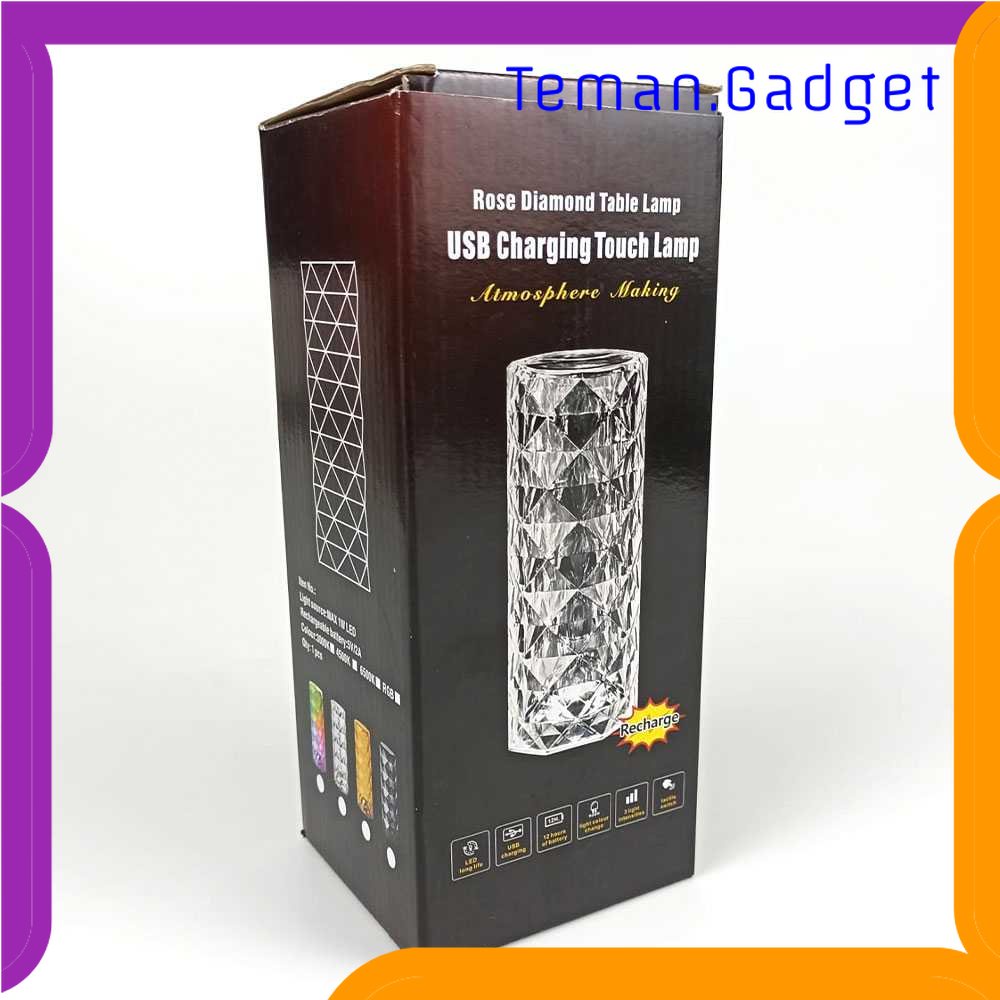 TG - LMP VKTECH Lampu Meja Tidur LED Crystal Table Lamp 3 Mode Lampu - R302