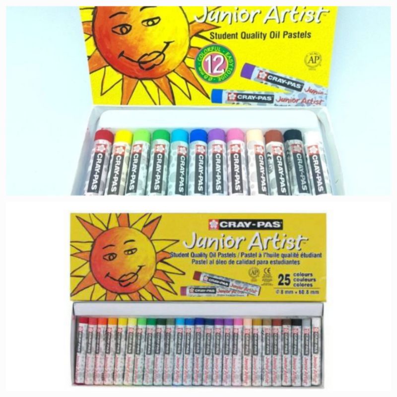 

Sakura Cray Pas Junior Artist Student Quality Oil Pastel Set 12 / 25