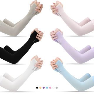 GO! ST1035 Manset Tangan Handsock Muslimah manset stocking lengan polos pria wanita